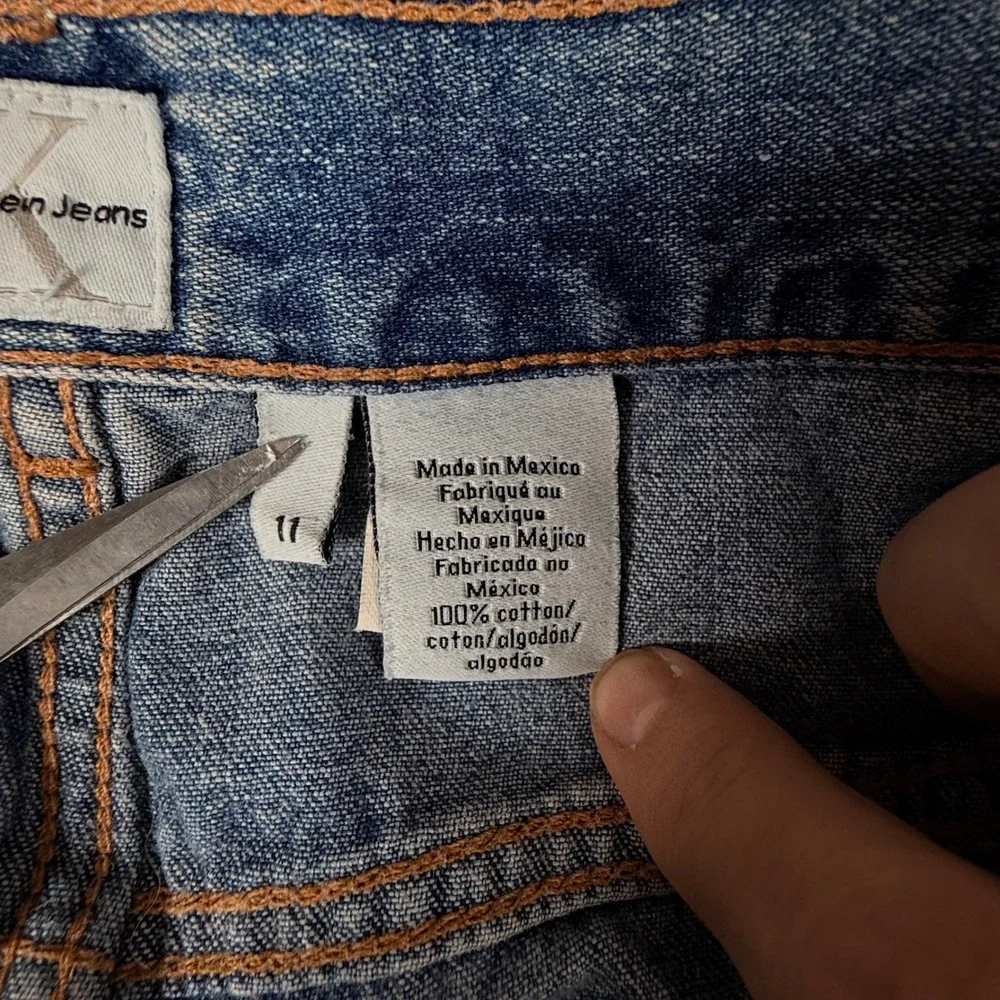 Y2K Calvin Klein Jeans Women Sz 11 Light Wash True Boot Cut Classic Denim Pants - Picture 5 of 10